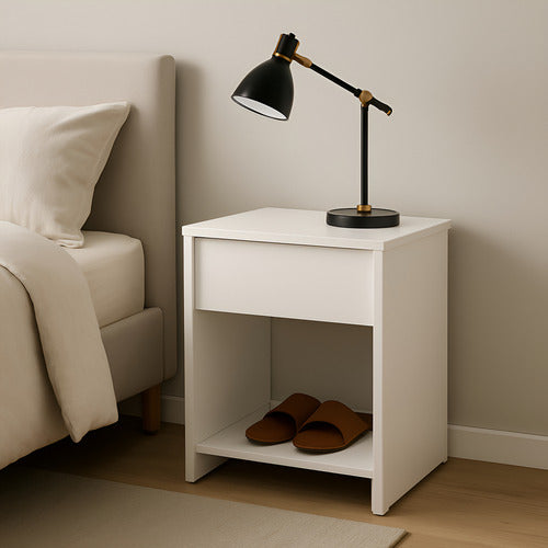 Mesa de Luz Niza 60 cm Blanca