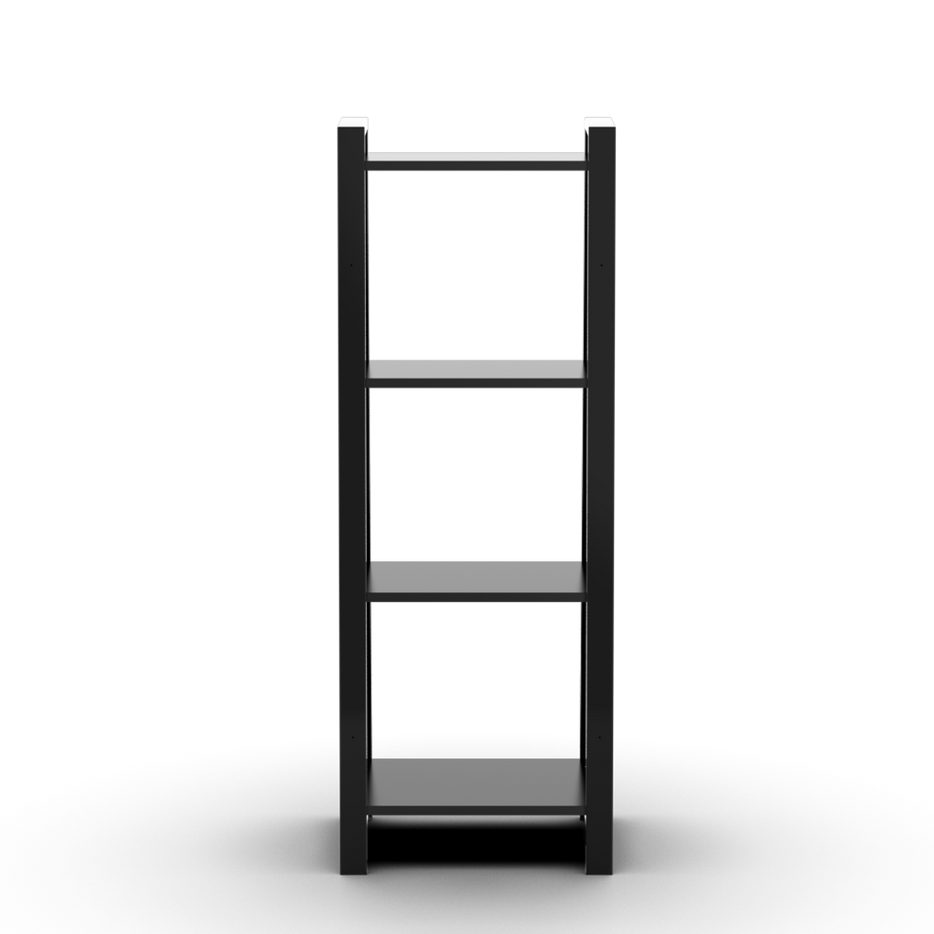 Estantería 140 cm 4 Estantes Negro