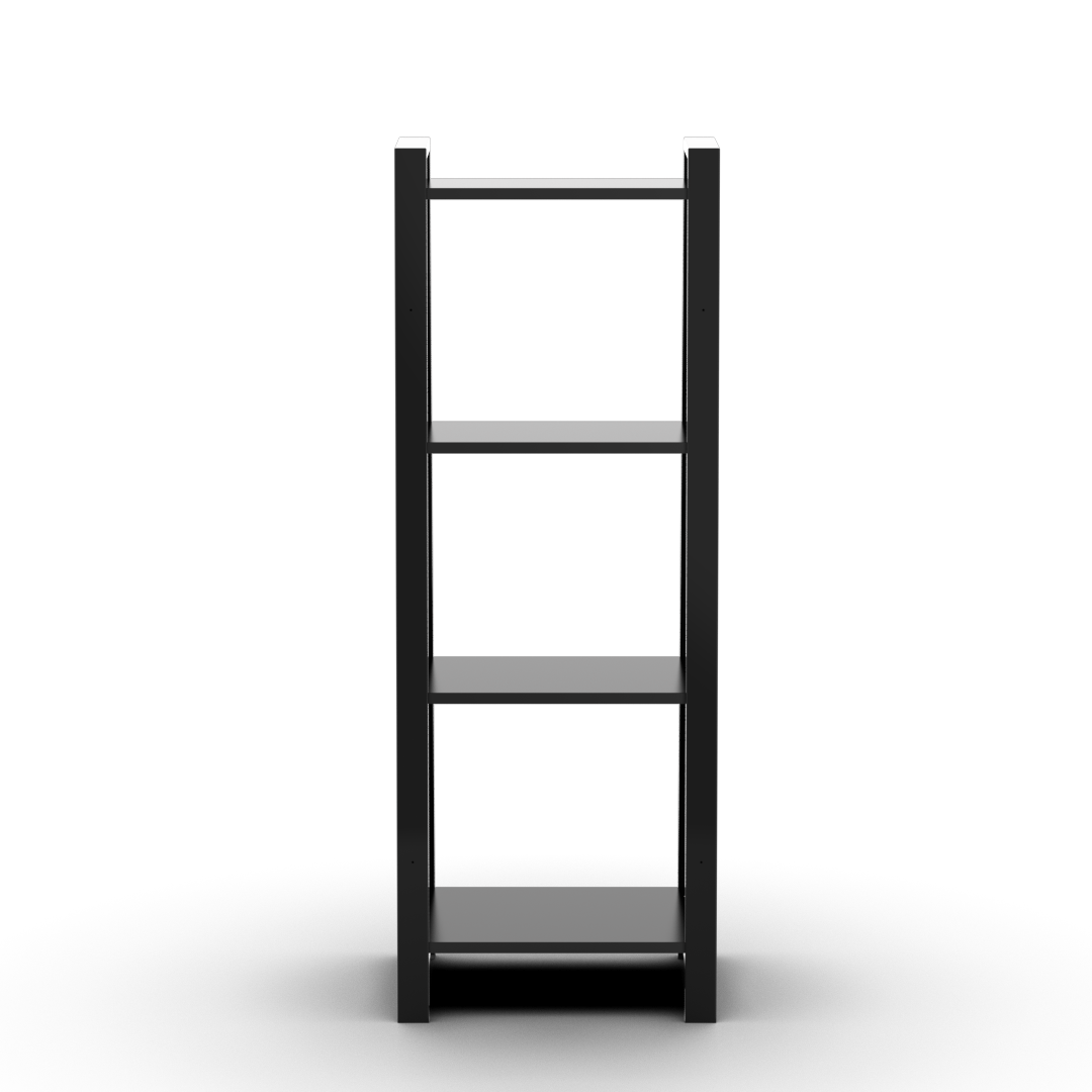 Estantería 140 cm 4 Estantes Negro