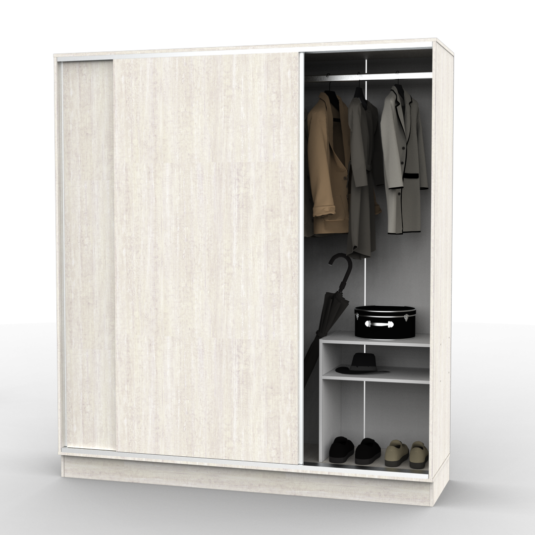 Placard Corredizo 180 cm con Zapatero Venezia