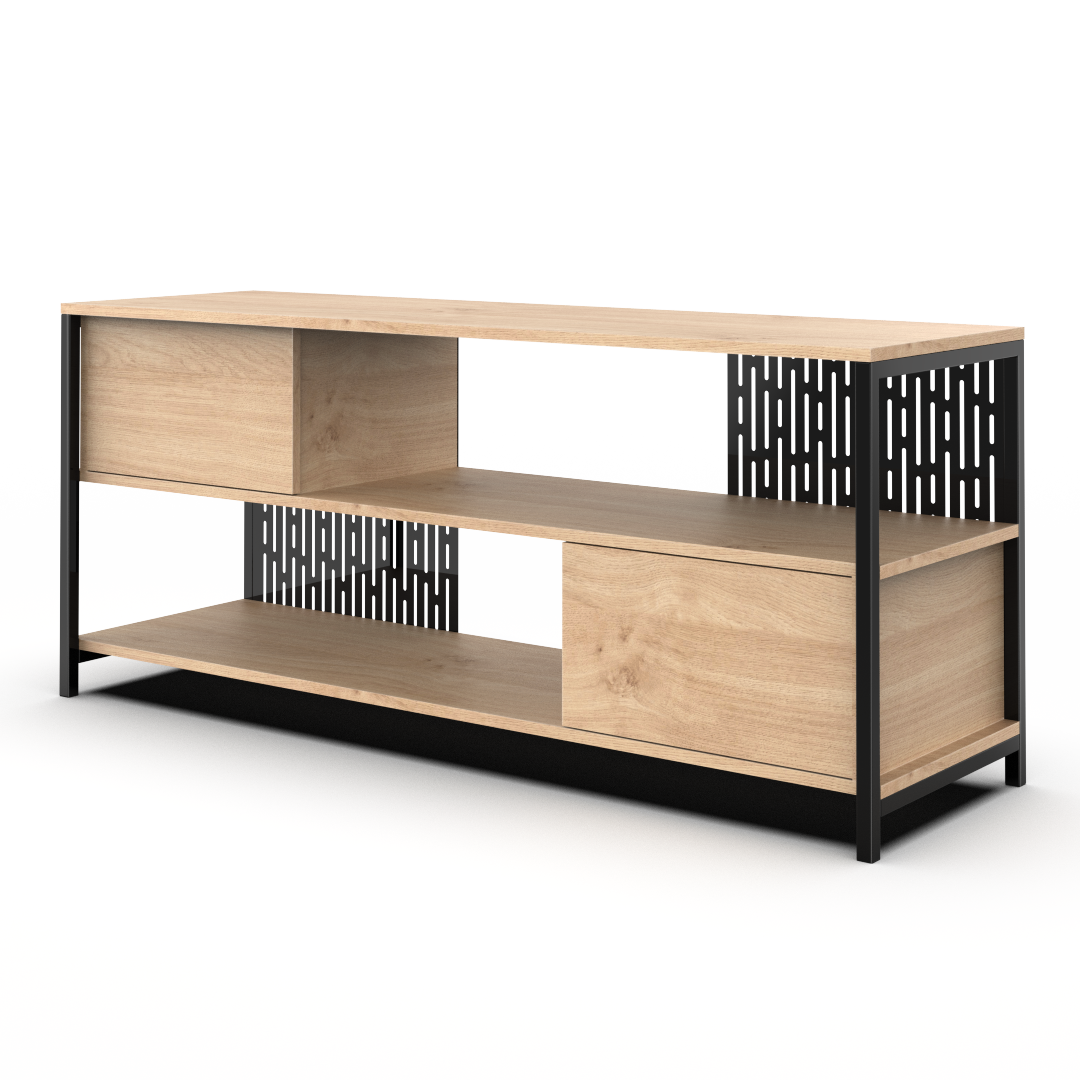 Rack de Tv 130 cm Berlin Roble Kendal