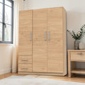 Placard 3 Puertas 130 cm Roble Kendal