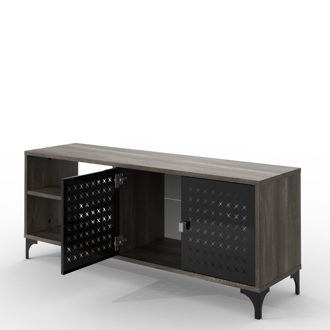 Rack de Tv 130 cm Soho Canyon Negro