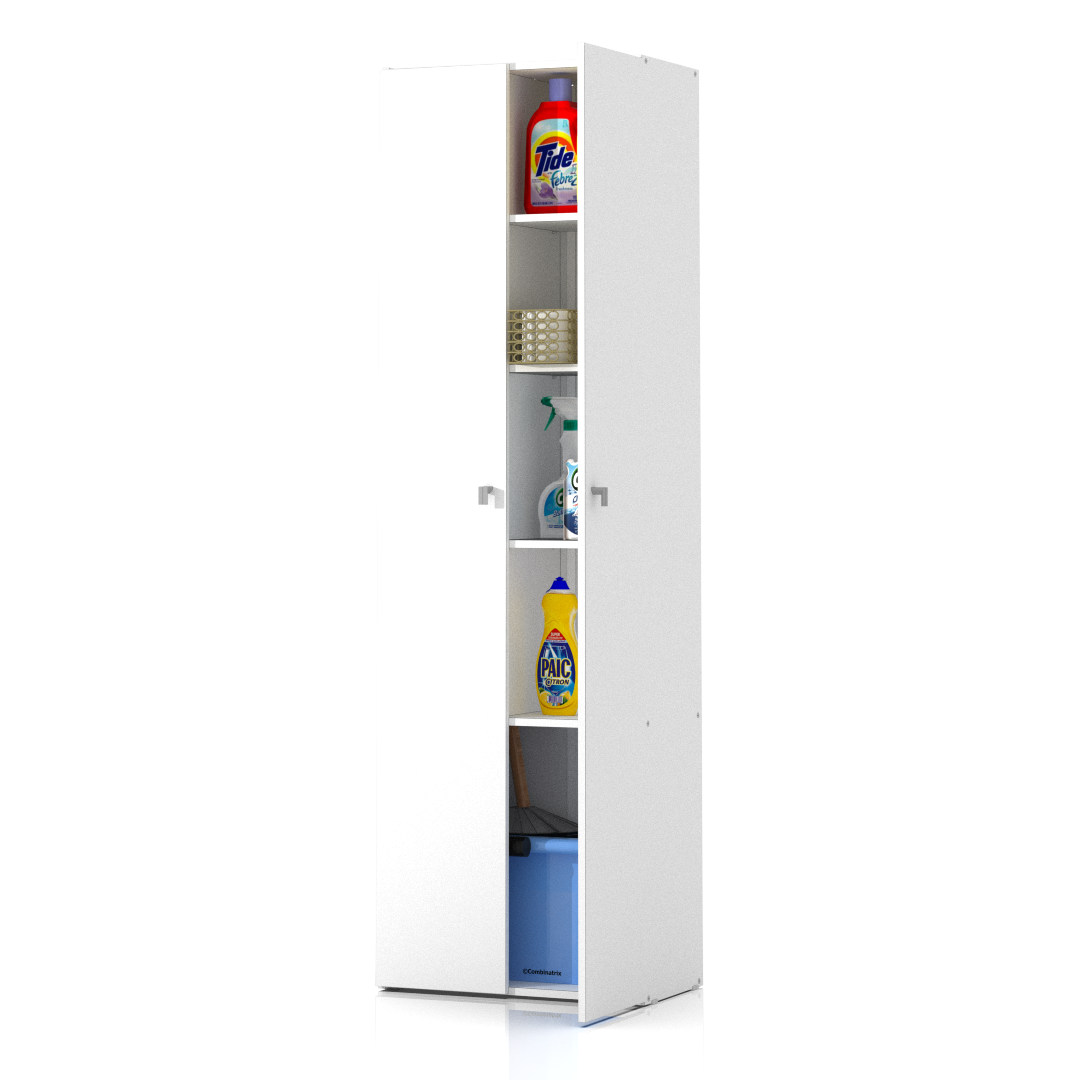 Escobero 2 Puertas 180 cm Blanco