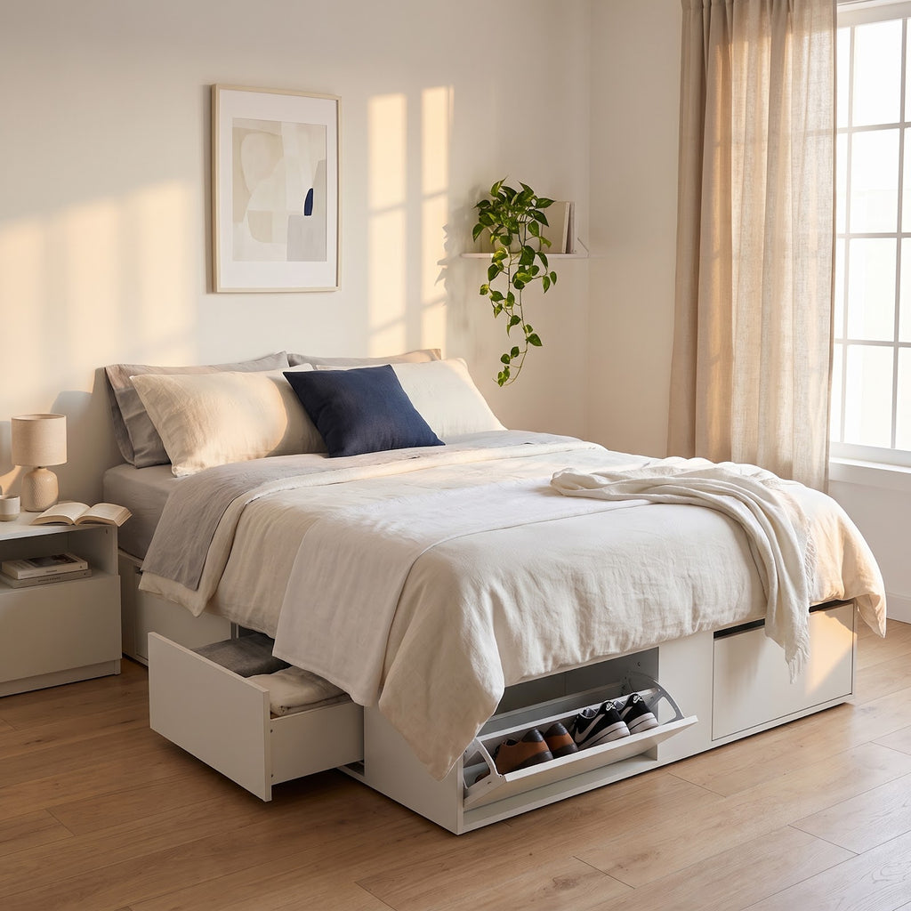 Cama Extensible 140 o 160 cm Blanco