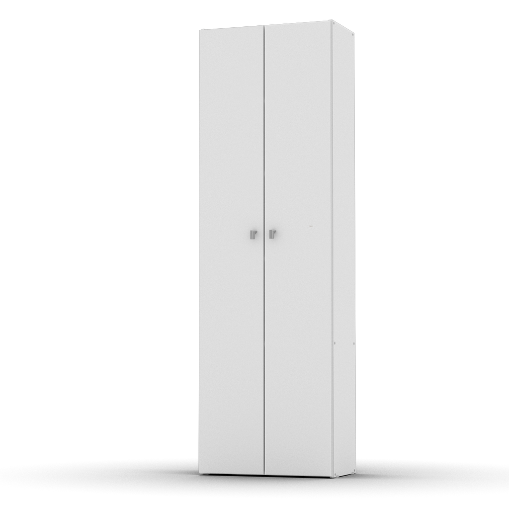 Escobero 2 Puertas 180 cm Blanco