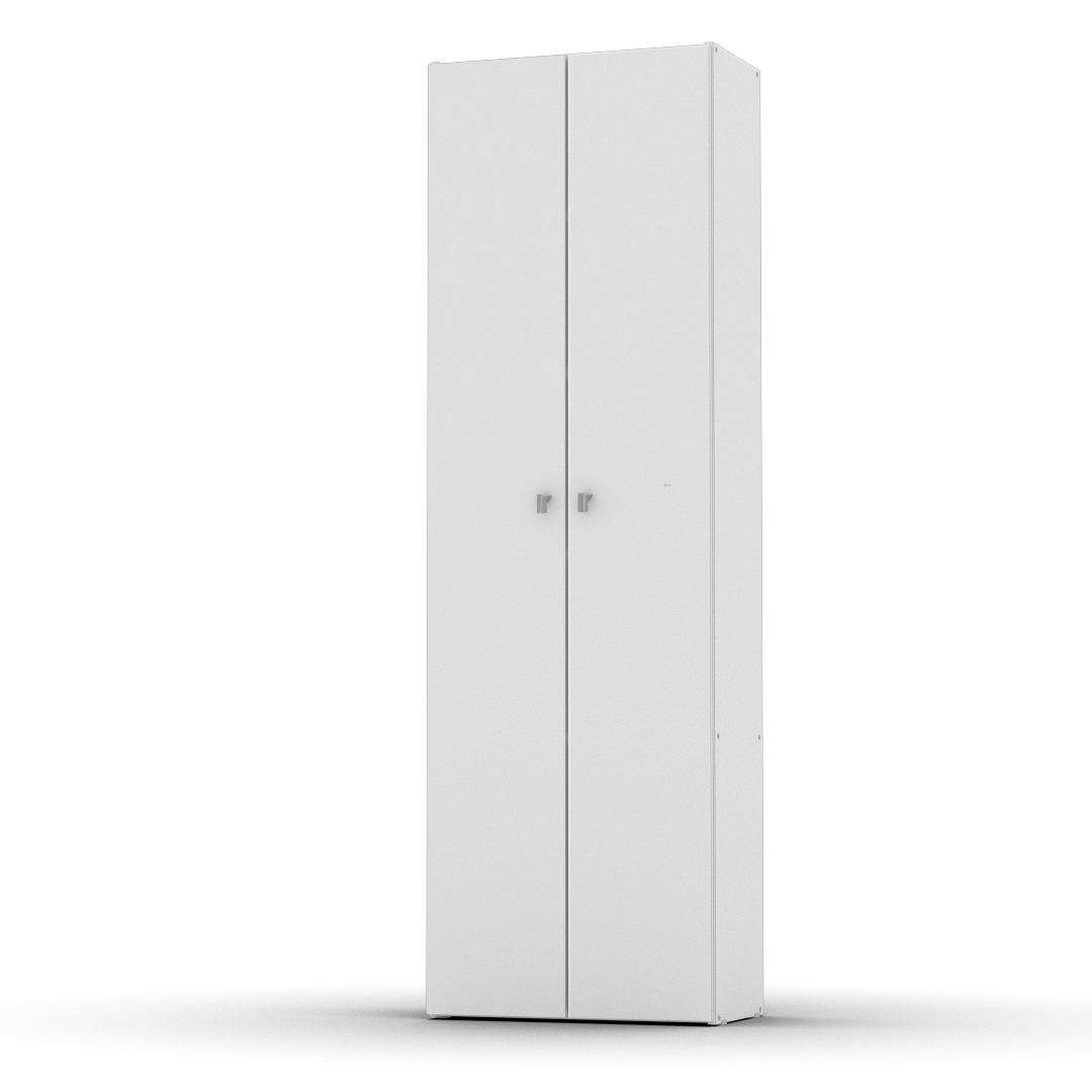 Escobero 2 Puertas 180 cm Blanco