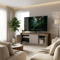 Rack De Tv 130 cm Nogal Gris Arcilla