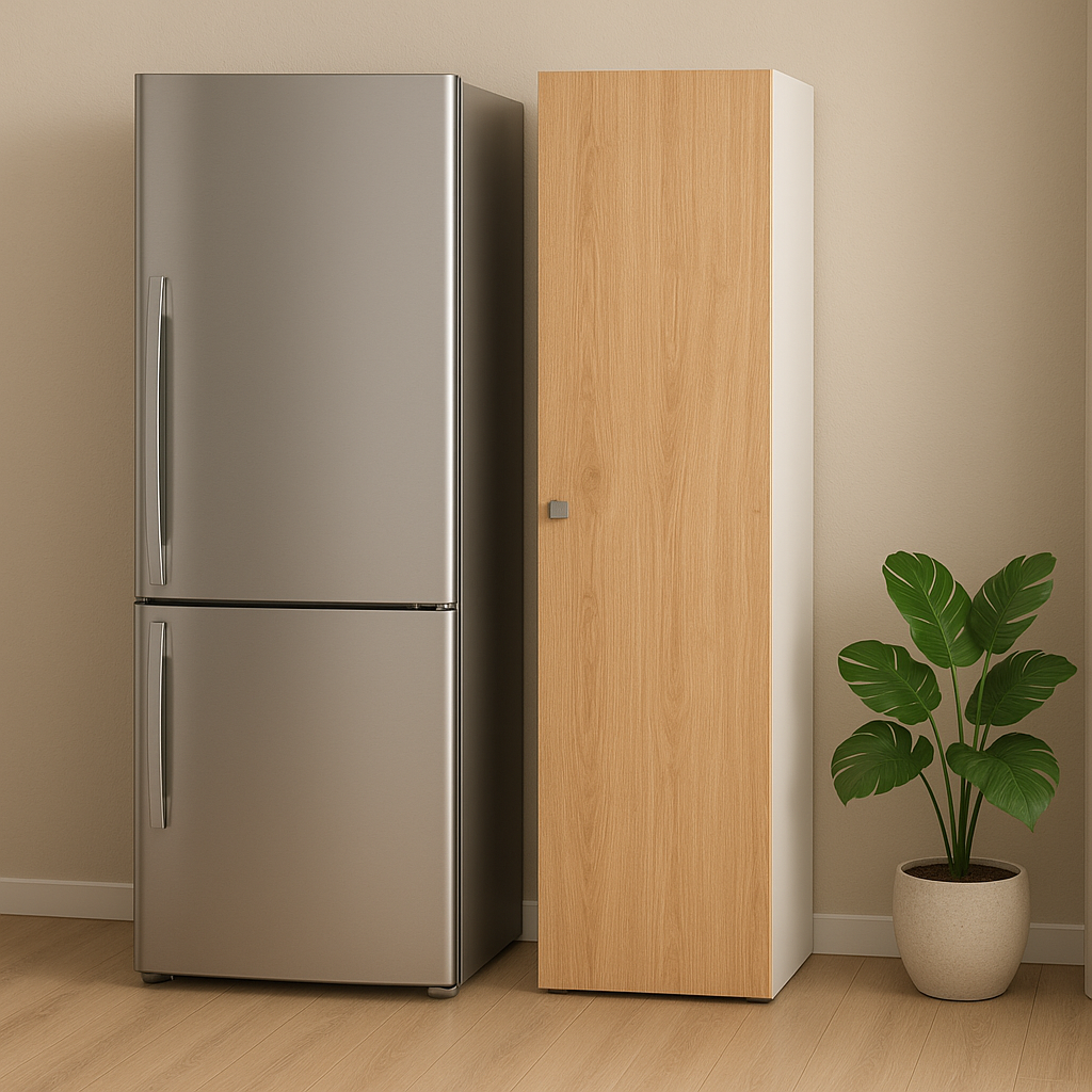 Despensero 1 Puerta 150 cm Blanco Roble Kendal