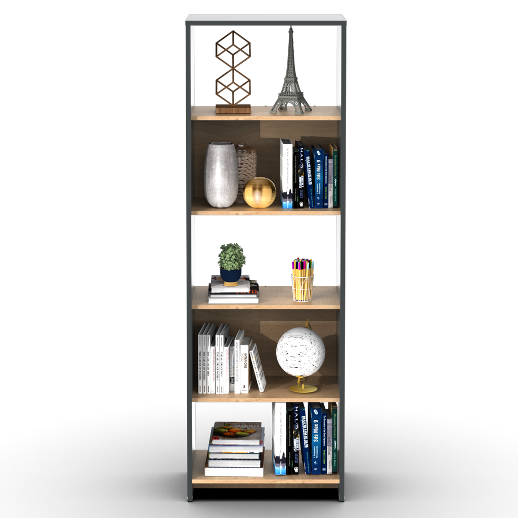 Biblioteca Niza 60 cm Gris Roble Kendal