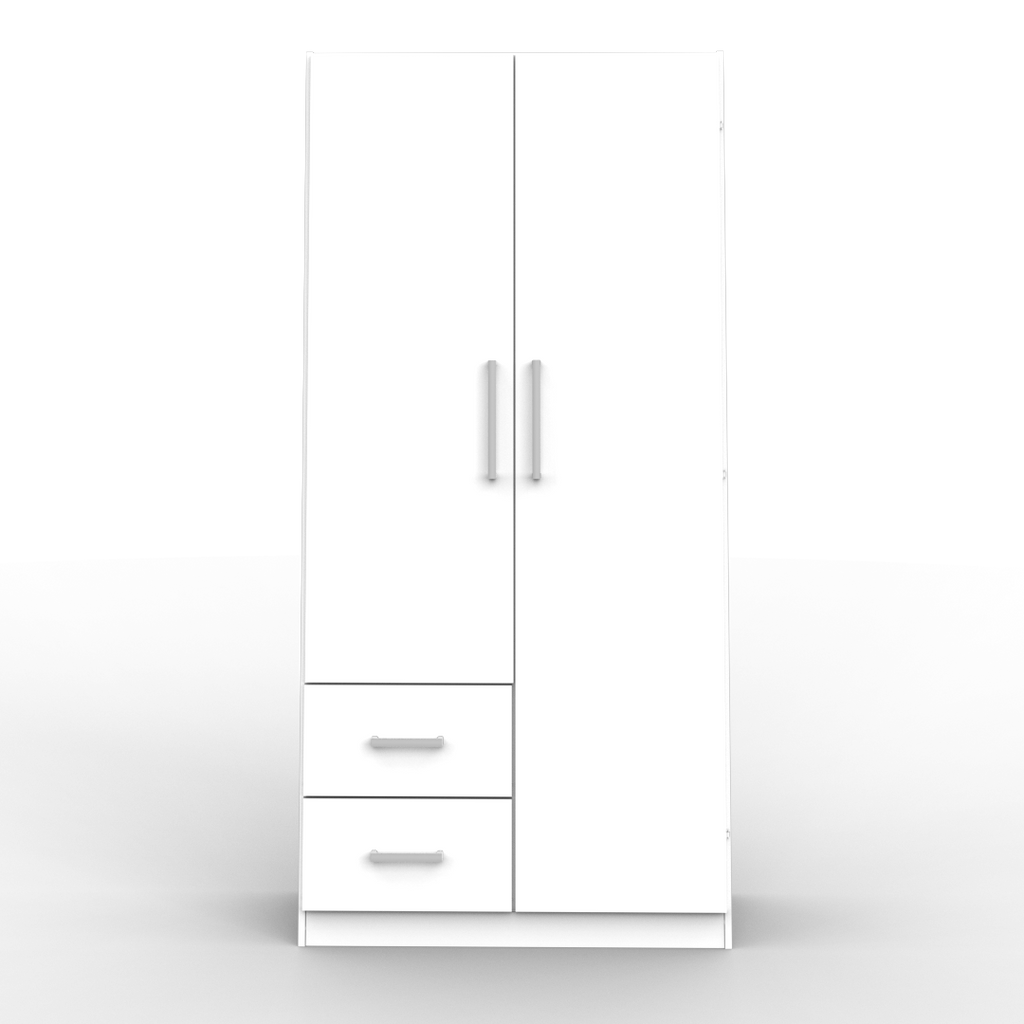 Placard 2 Puertas 87 cm Blanco
