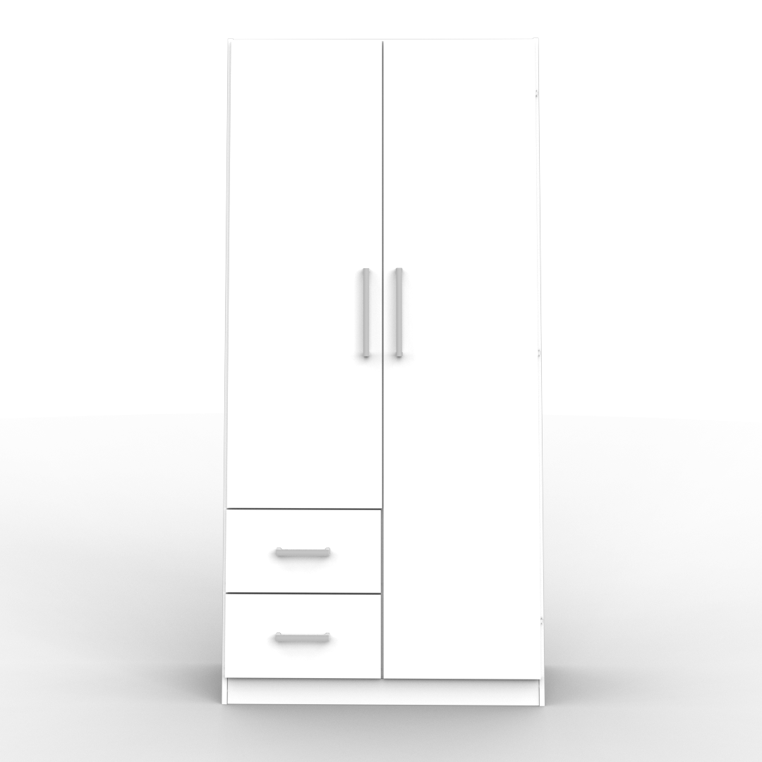 Placard 2 Puertas 87 cm Blanco