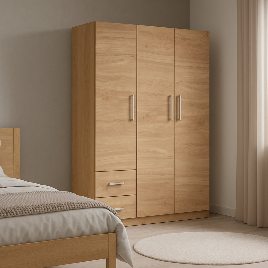 Placard 3 Puertas 130 cm Roble Kendal