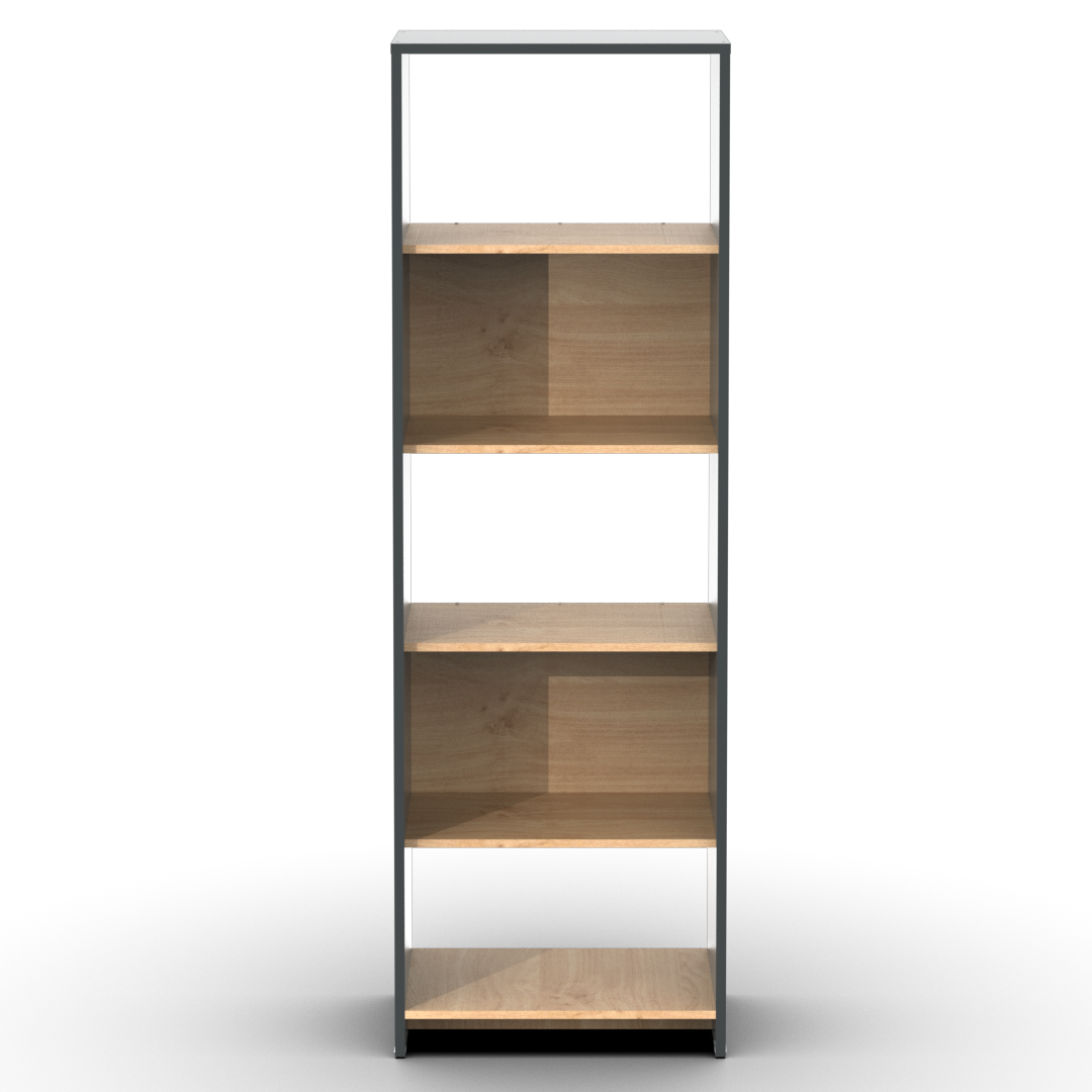 Biblioteca Niza 60 cm Gris Roble Kendal
