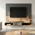 Panel Rack de Tv Flotante 160 cm Gris Roble Kendal