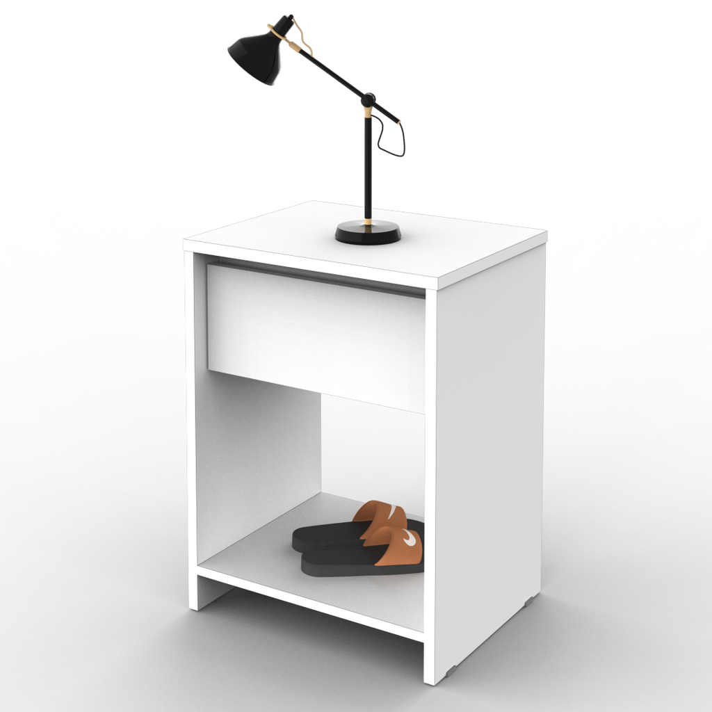 Mesa de Luz Niza 60 cm Blanca