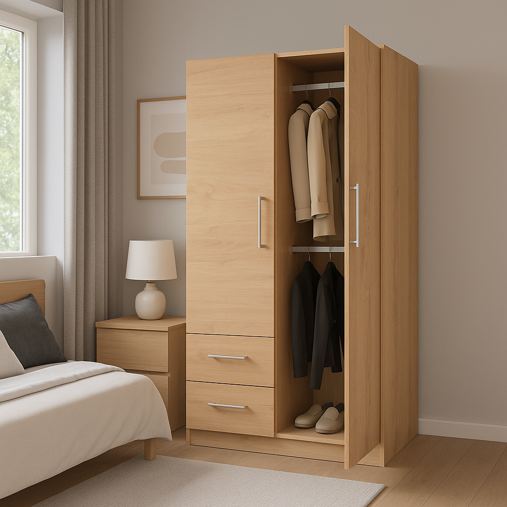 Placard 2 Puertas 87 cm Roble Kendal