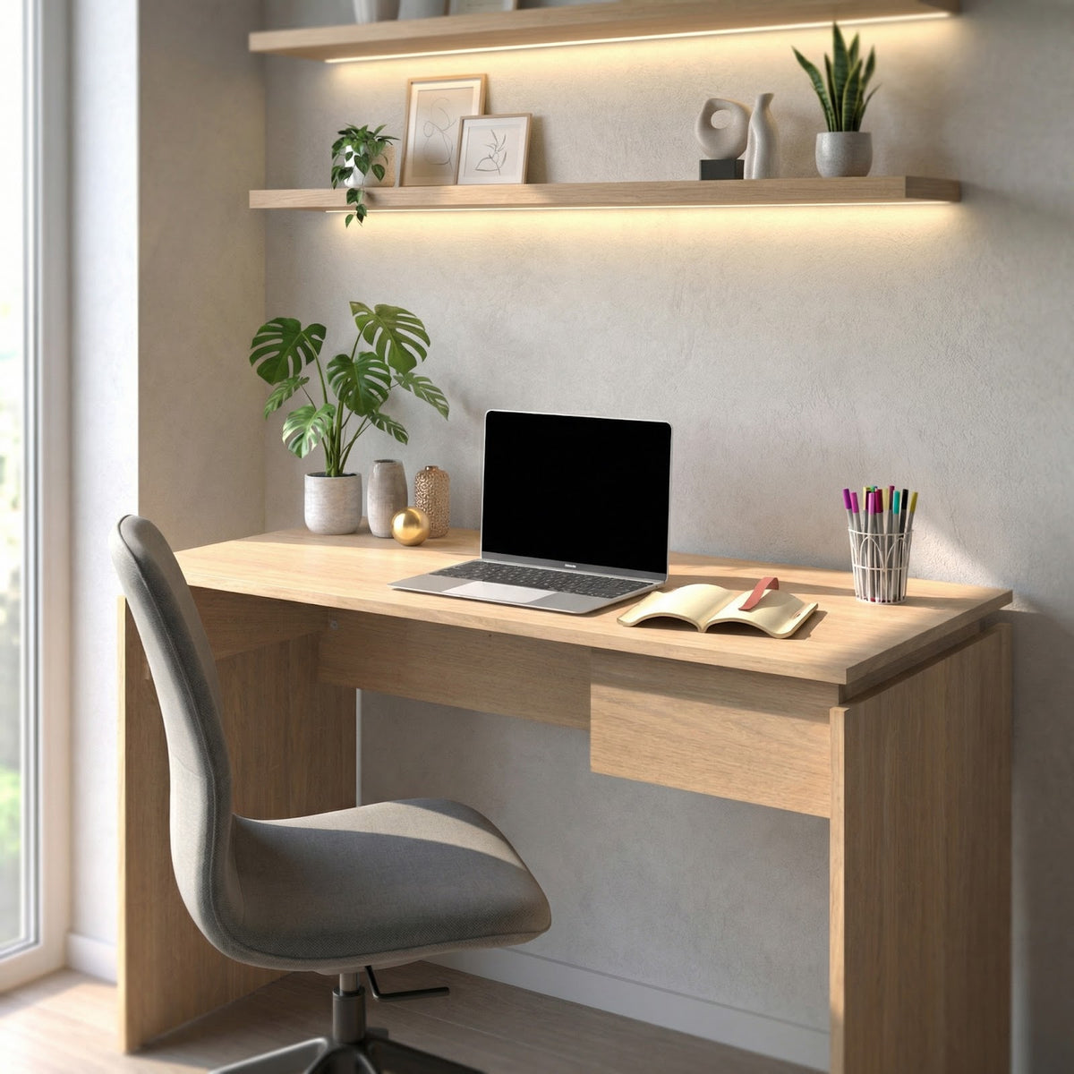 Escritorio Moderno 120 cm Roble Kendal