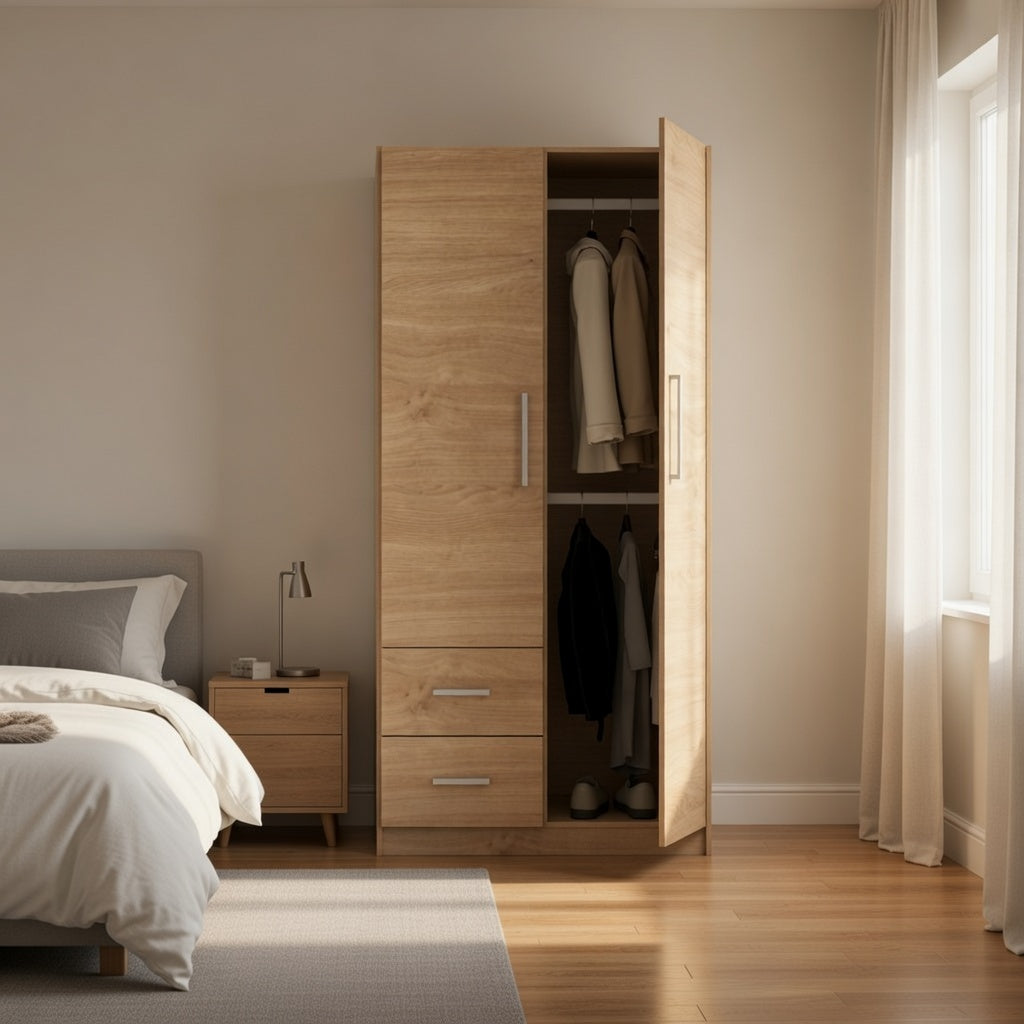 Placard 2 Puertas 87 cm Roble Kendal