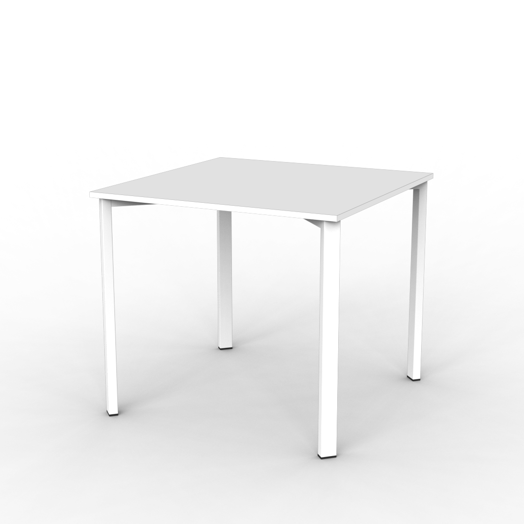 Mesa Milano Cuadrada 85 cm Blanco