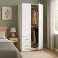 Placard 2 Puertas 87 cm Blanco