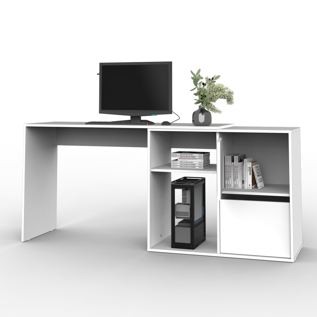 Escritorio En L 120 cm Blanco