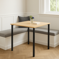 Mesa Milano Cuadrada 85 cm Roble Negro