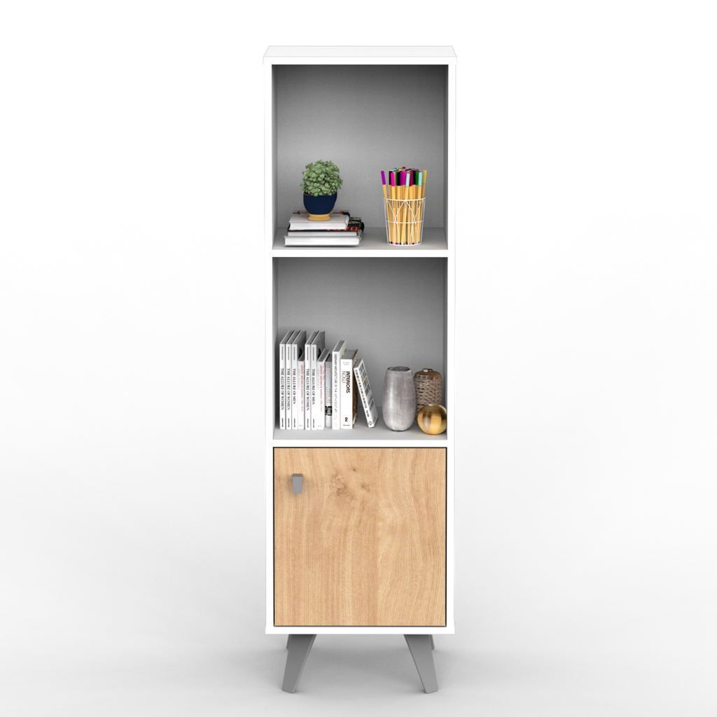 Módulo Escandinavo 40 cm Blanco Roble Kendal