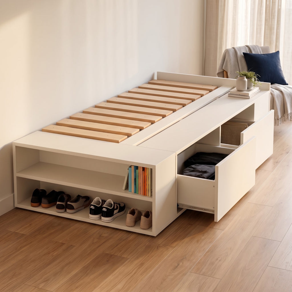 Cama 1 Plaza Blanco