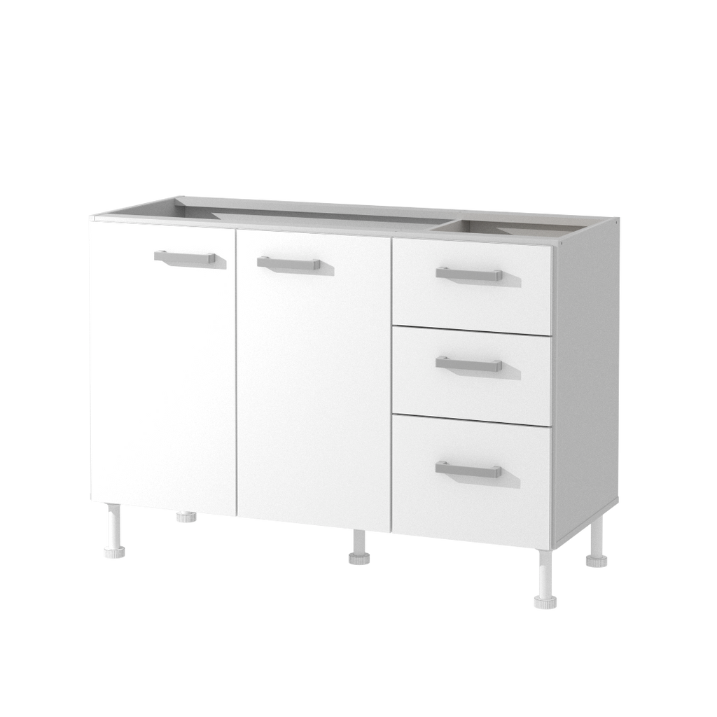 Bajo Mesada Clásico 120 cm Blanco