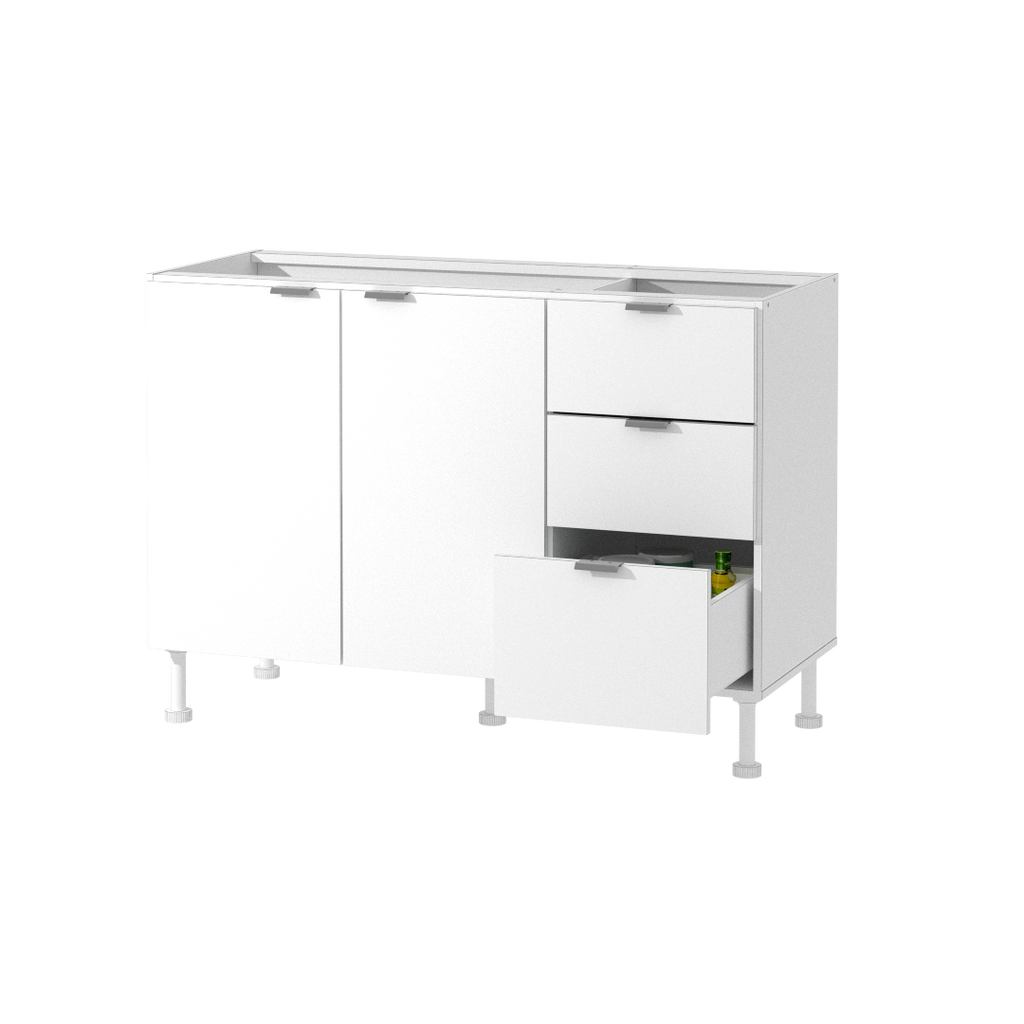 Bajo Mesada Confort 120 cm Blanco
