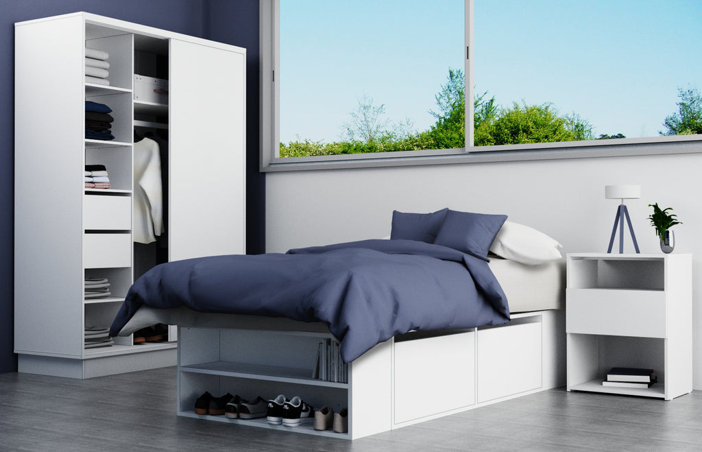 Cama 1 Plaza Blanco