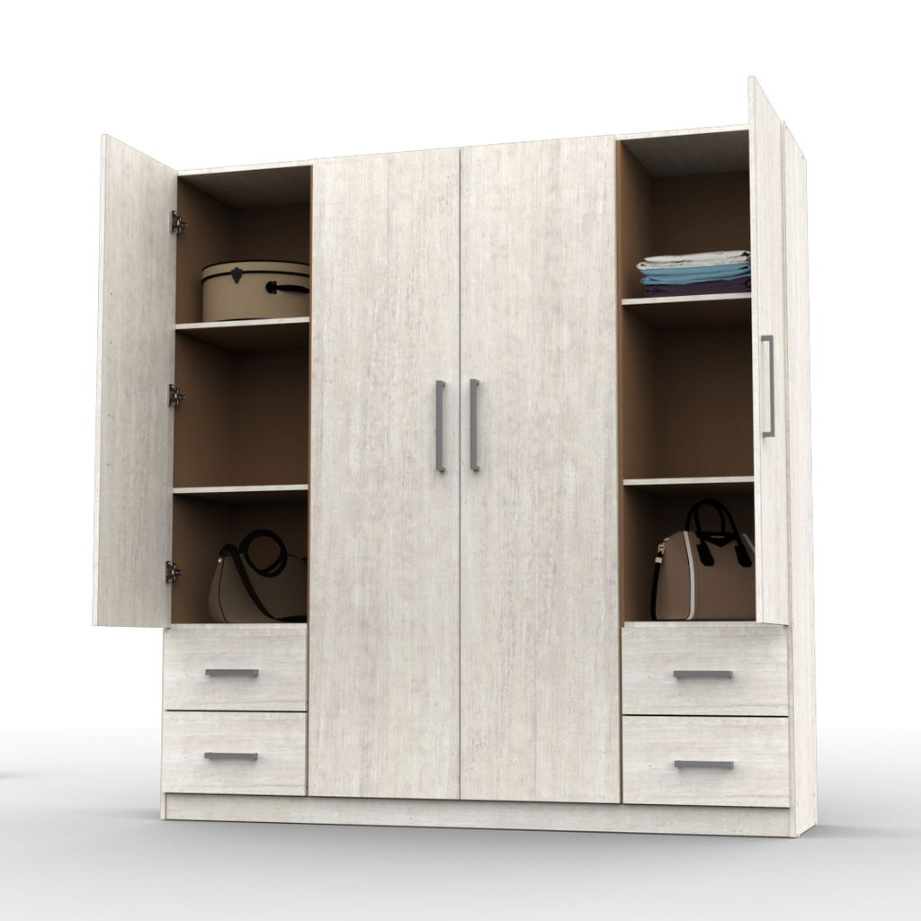 Placard 4 Puertas 173 cm Venezia