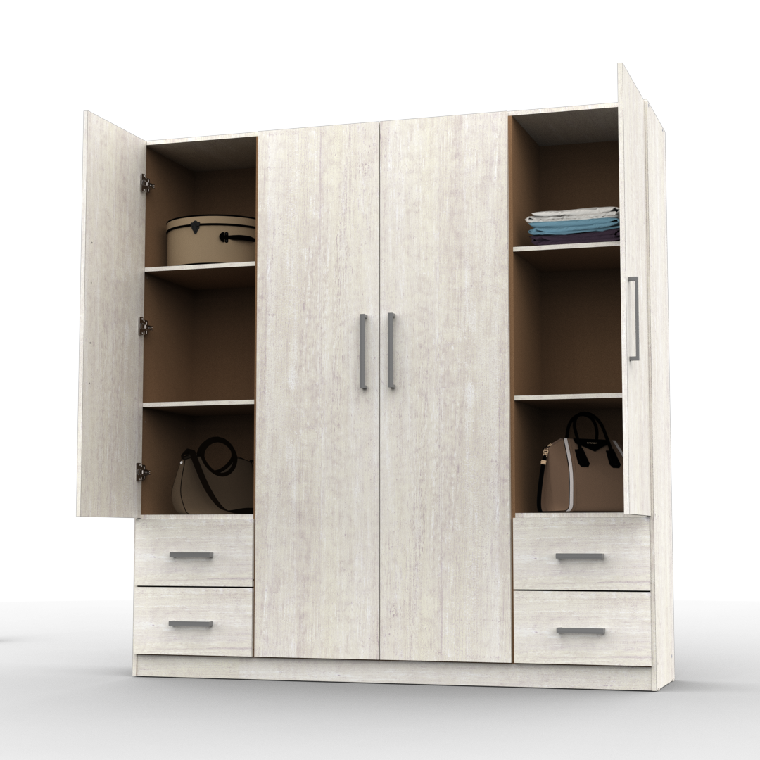 Placard 4 Puertas 173 cm Venezia
