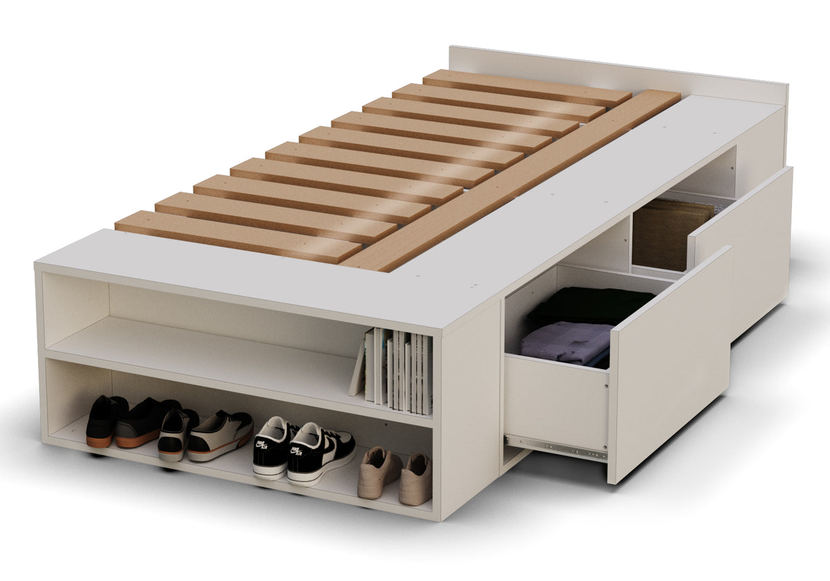Cama 1 Plaza Blanco