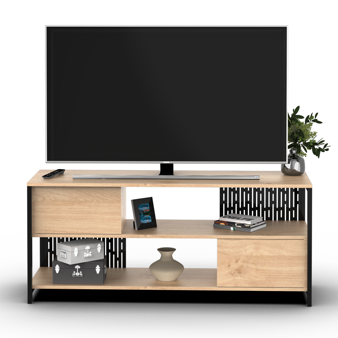 Rack de Tv 130 cm Berlin Roble Kendal