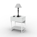 Mesa de Luz Moderna Blanco Gofo