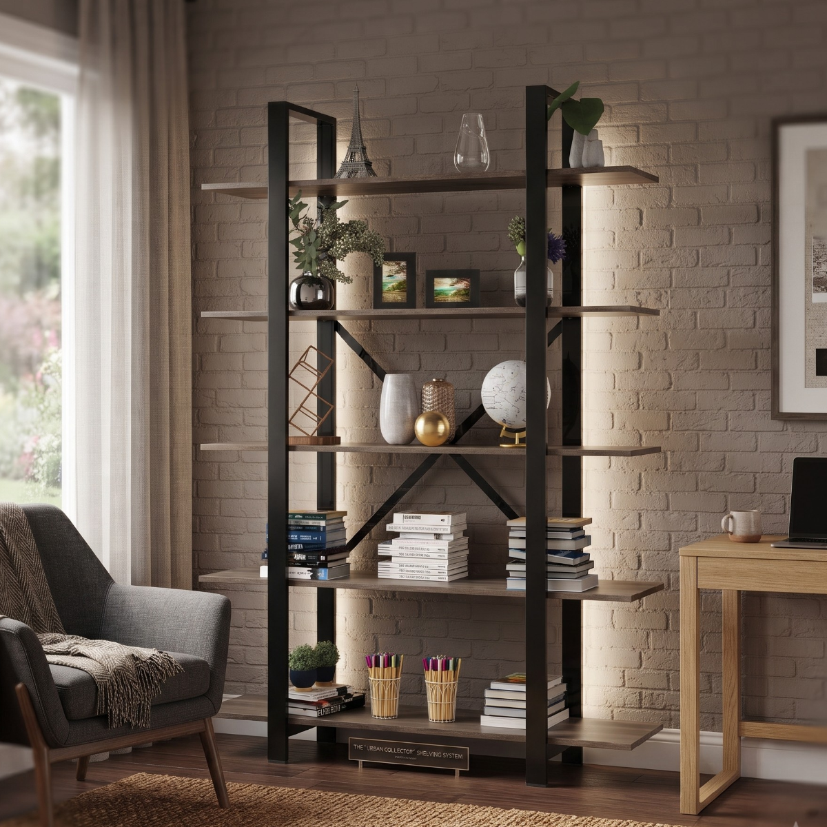 Estantería Soho 175 cm Canyon Negro