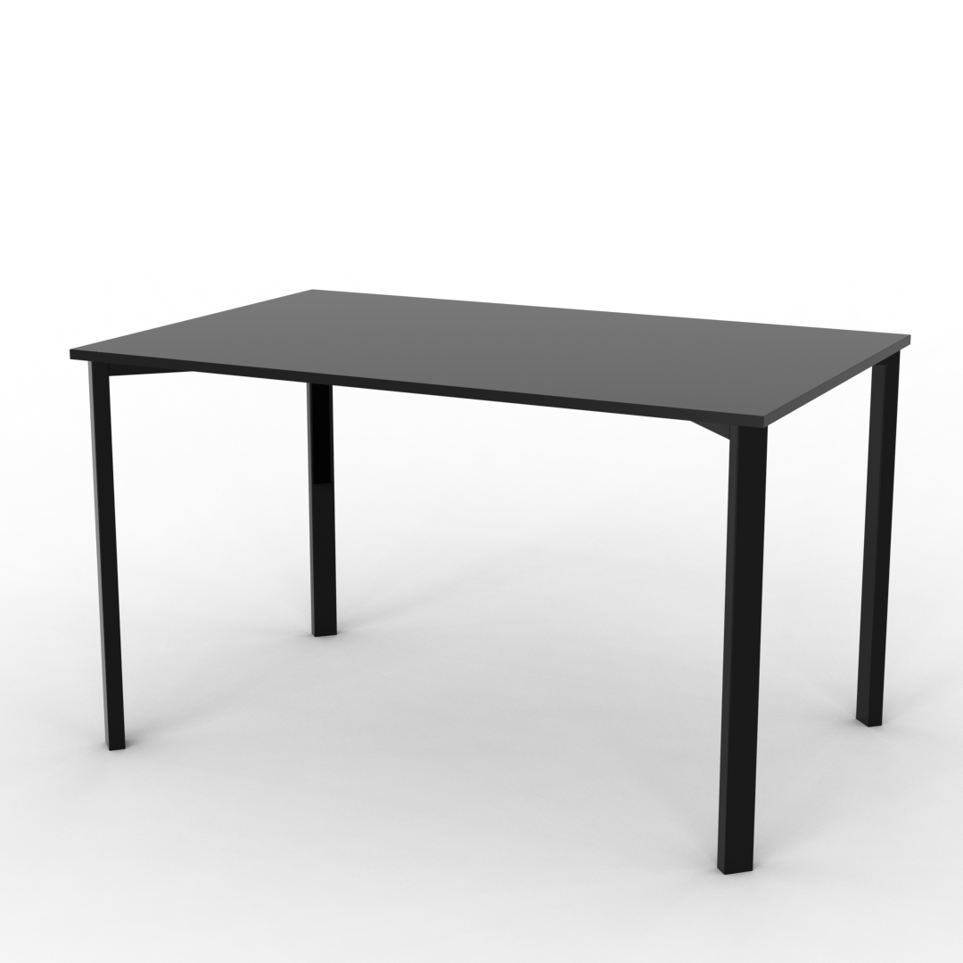 Mesa Milano Rectangular 130 cm Negro
