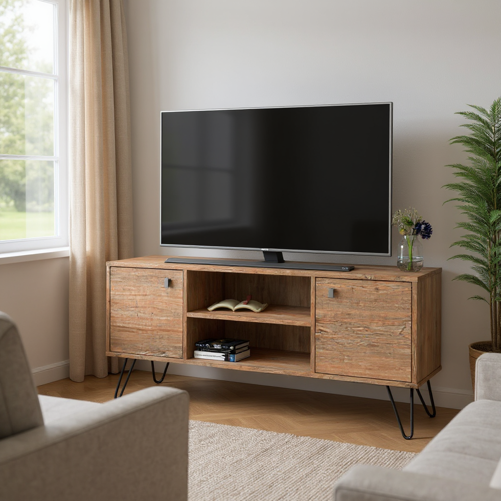 Rack De Tv 140 cm Industrial Atakama