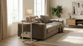 Mesa de Arrime con Revistero Roble Kendal Blanca