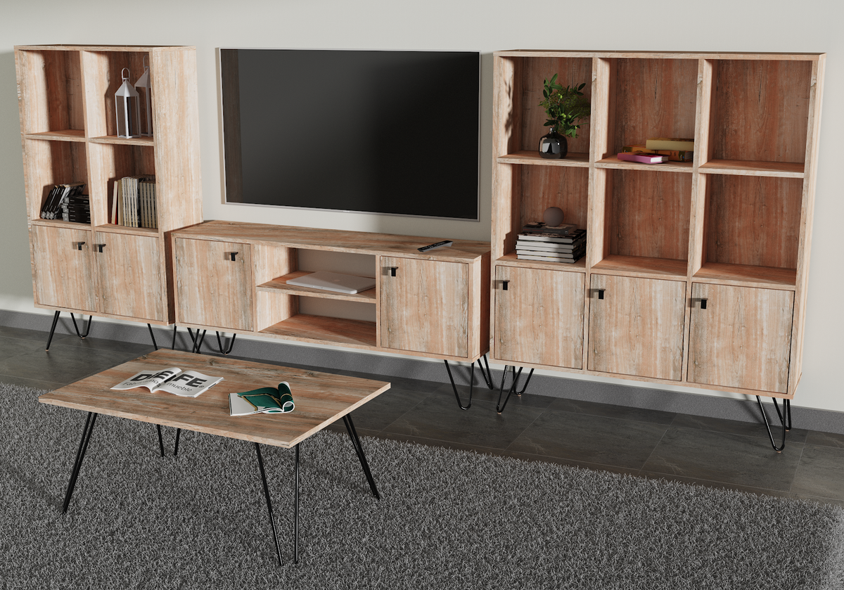 Rack De Tv 140 cm Industrial Atakama