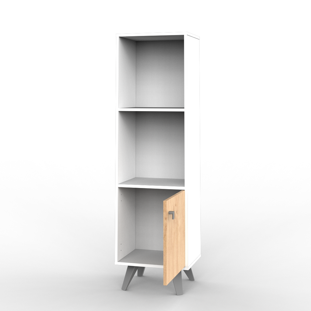 Módulo Escandinavo 40 cm Blanco Roble Kendal
