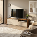 Rack De Tv 180 cm Nogal Gris Arcilla