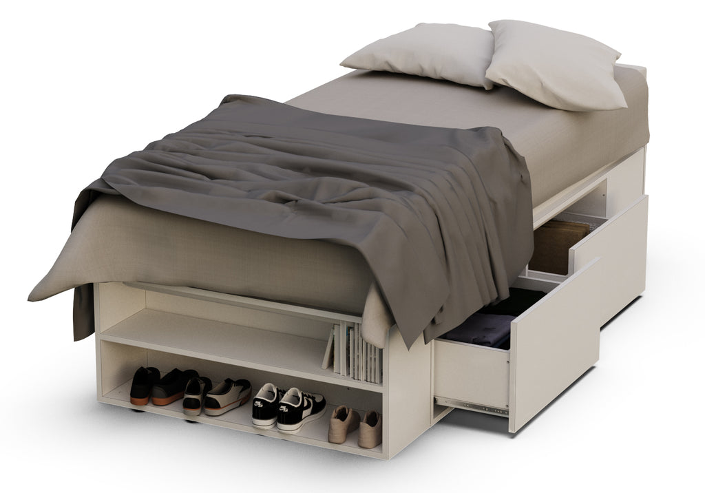 Cama 1 Plaza Blanco