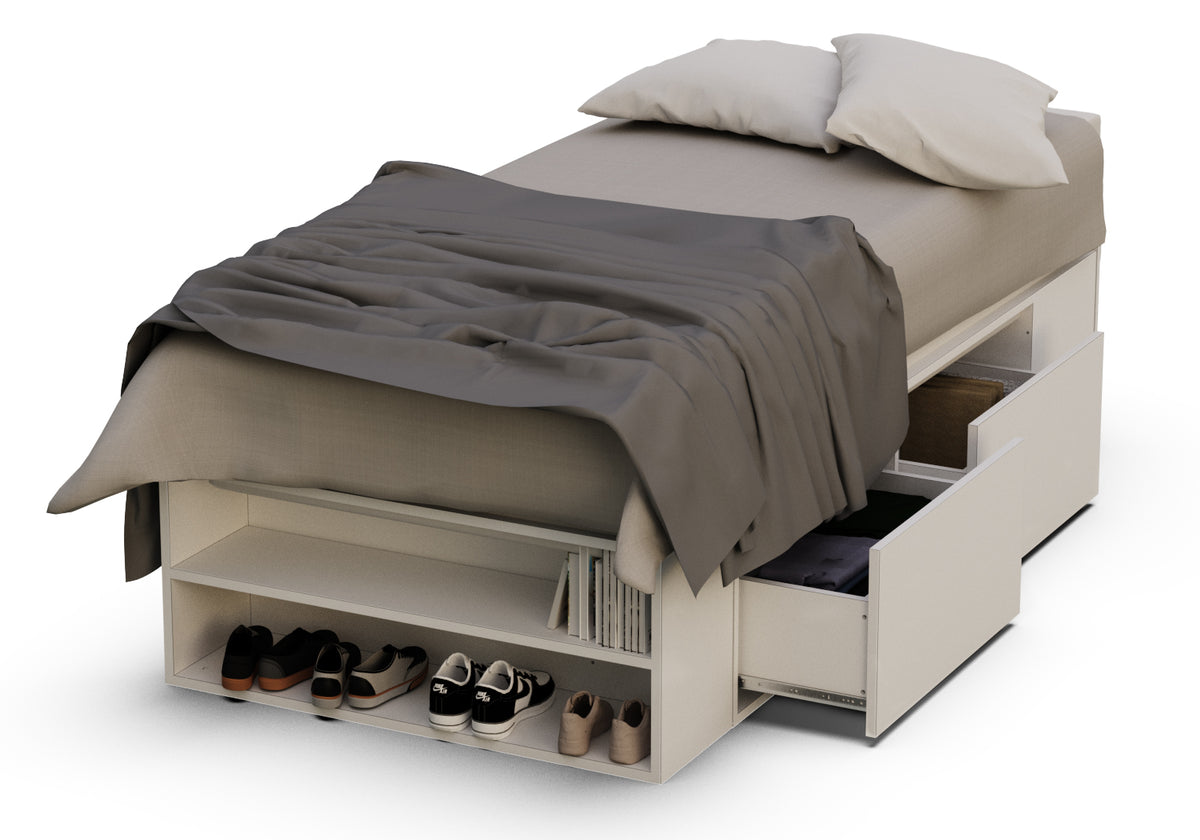 Cama 1 Plaza Blanco