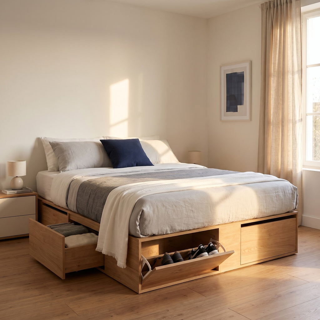 Cama Extensible 140 o 160 cm Roble Kendal
