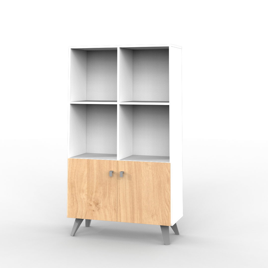 Módulo Escandinavo 75 cm Blanco Roble Kendal