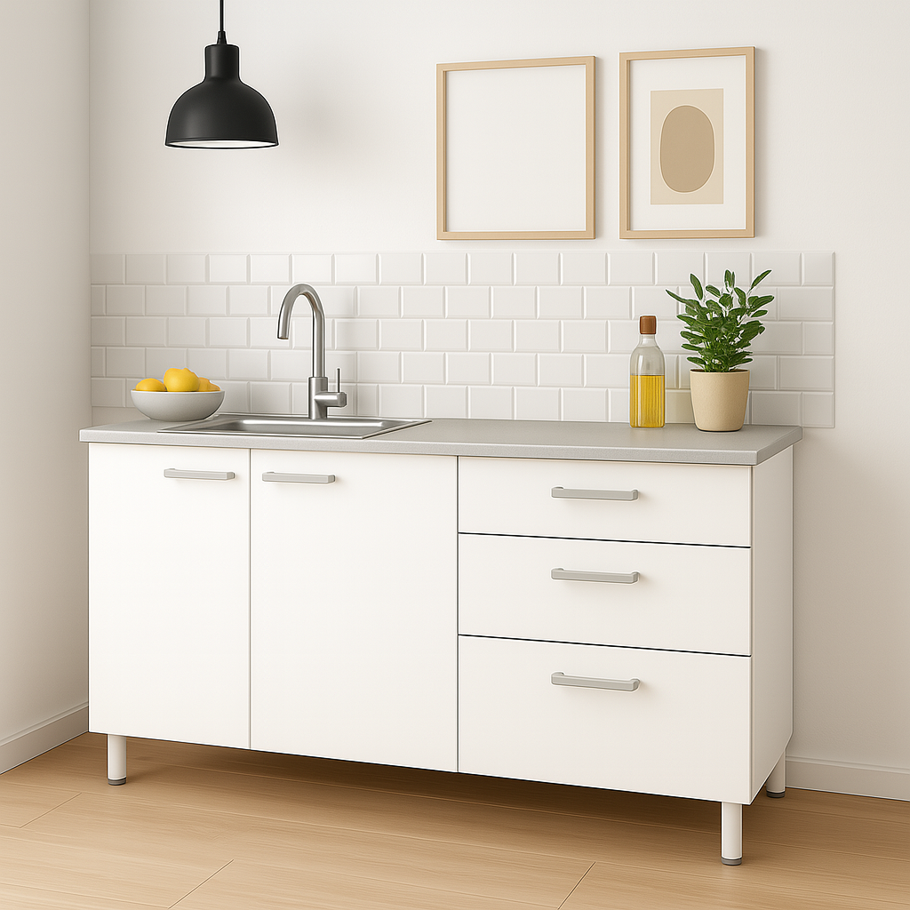 Bajo Mesada Clásico 120 cm Blanco