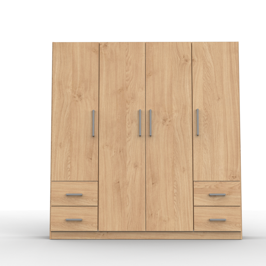 Placard 4 Puertas 173 cm Roble Kendal